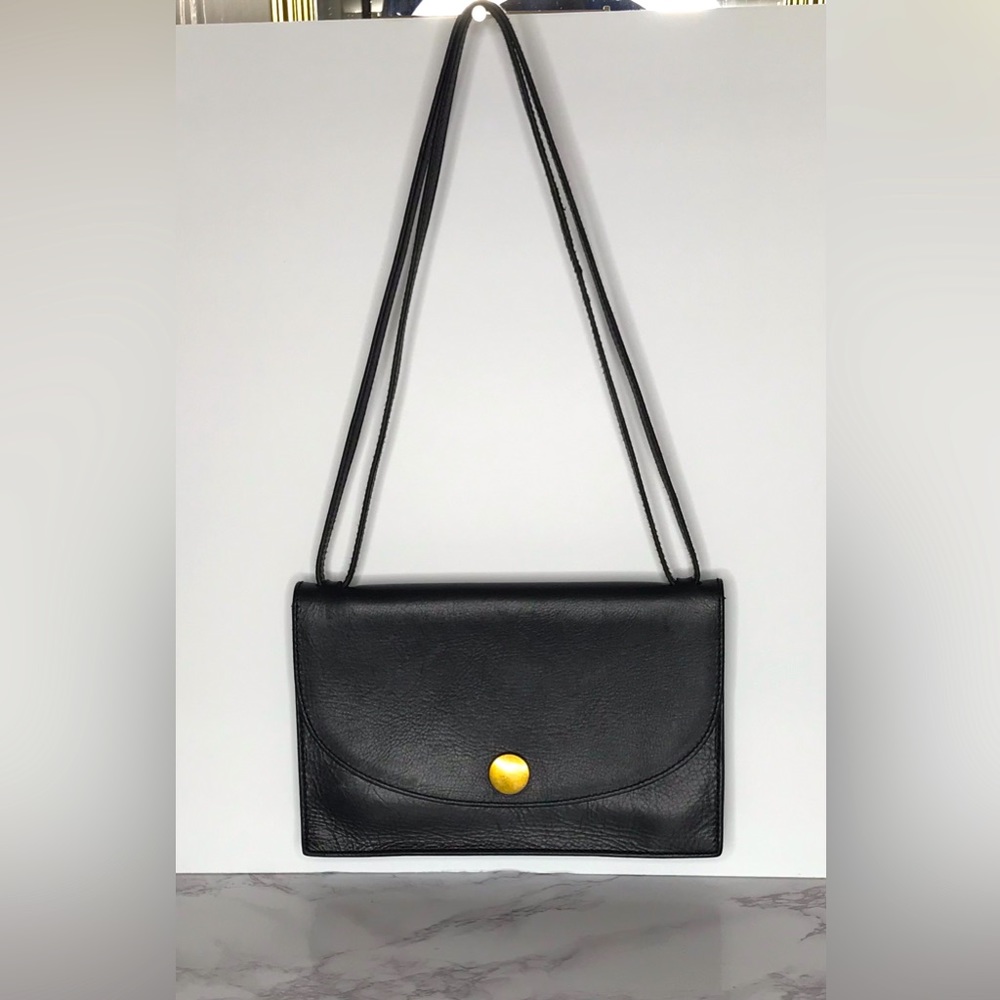 Madewell Front Flap Leather Adjustable Double Strap Shoulder/Crossbody Handbag